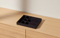 7 Section Tray in Black