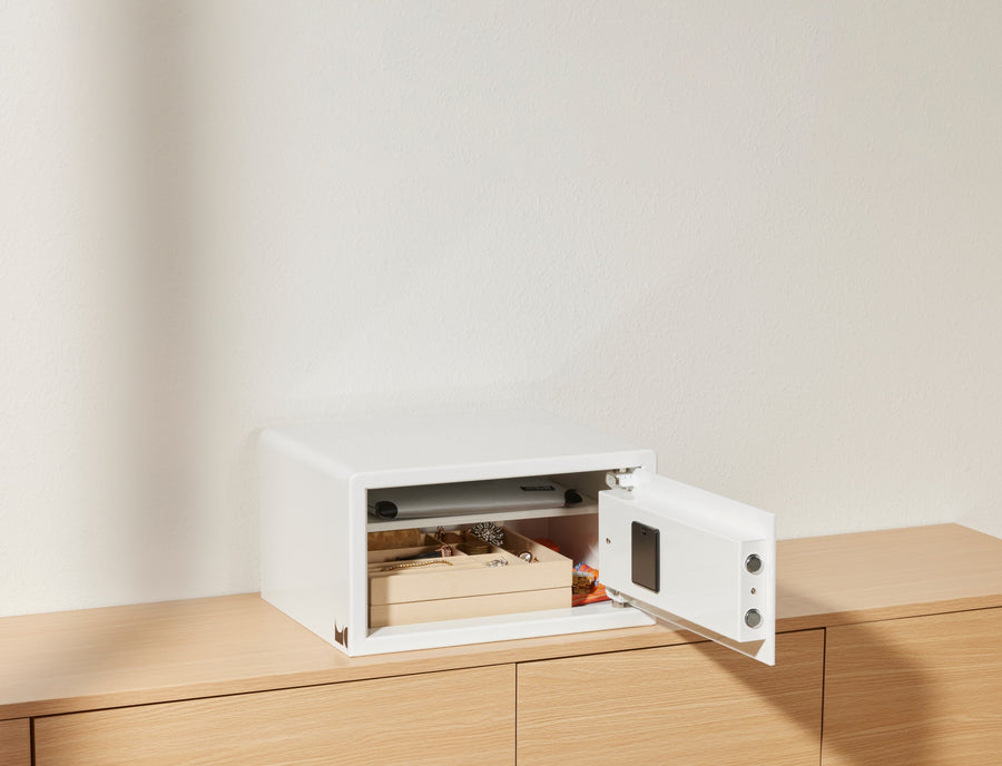 Inside of Safe in White