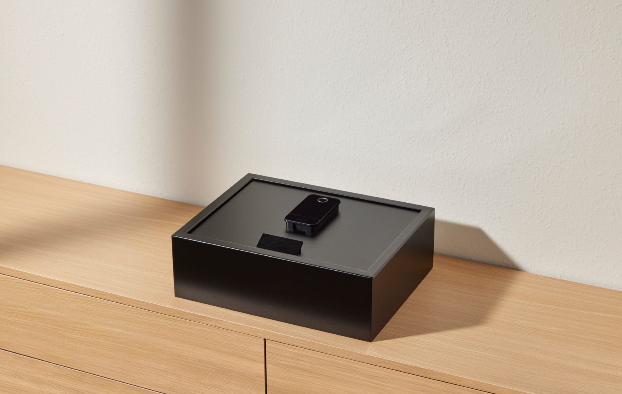 Biocube-In-Drawer black in drawer on table