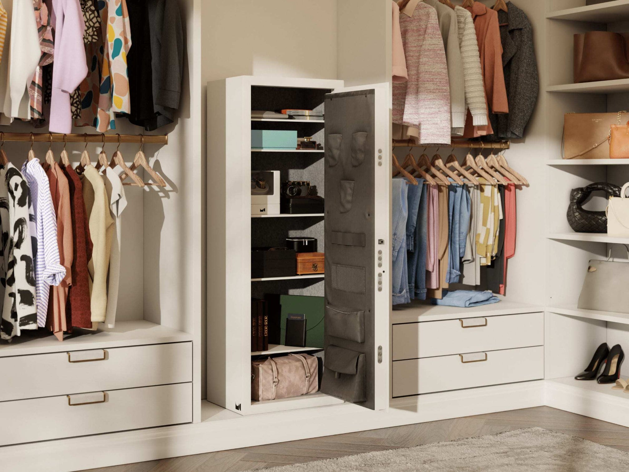 Floorsafe Open in Women's Closet