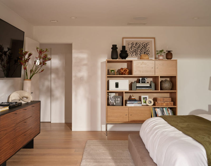 Biocube Mini Safe in Bedroom Bookshelf