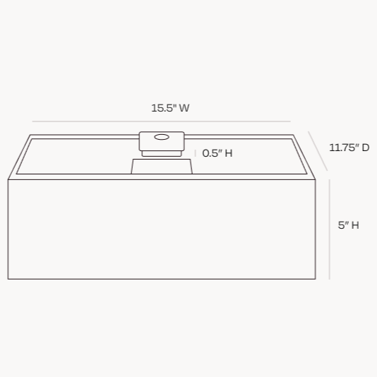 Dimension of Indrawer Safe