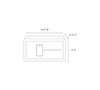 Dimensions of a Biocube Mini, 16.5