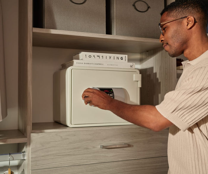 Man using Fircecube Safe
