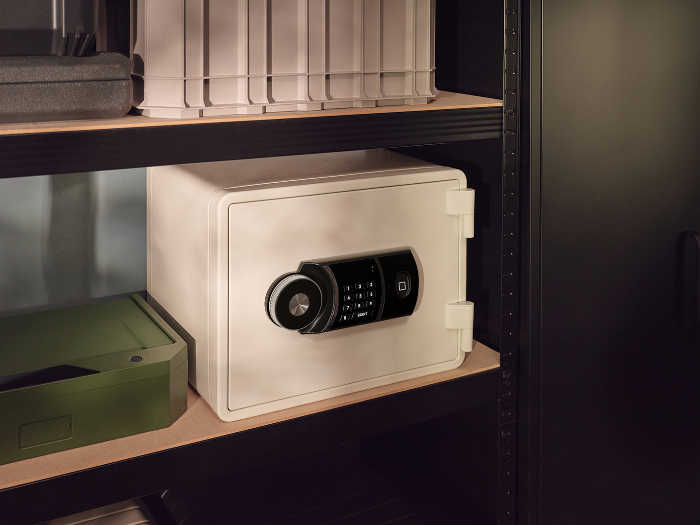 Fireproof Safe in White in Garage