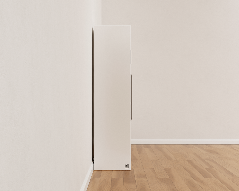 Mycube Glass in Mycube White, side profile
