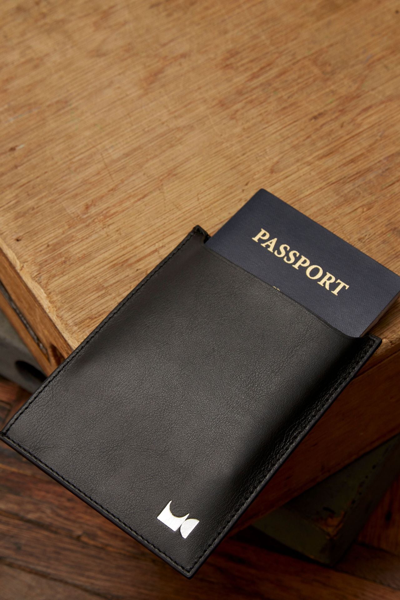 Passport Holder · Navy Leather / Yes Please