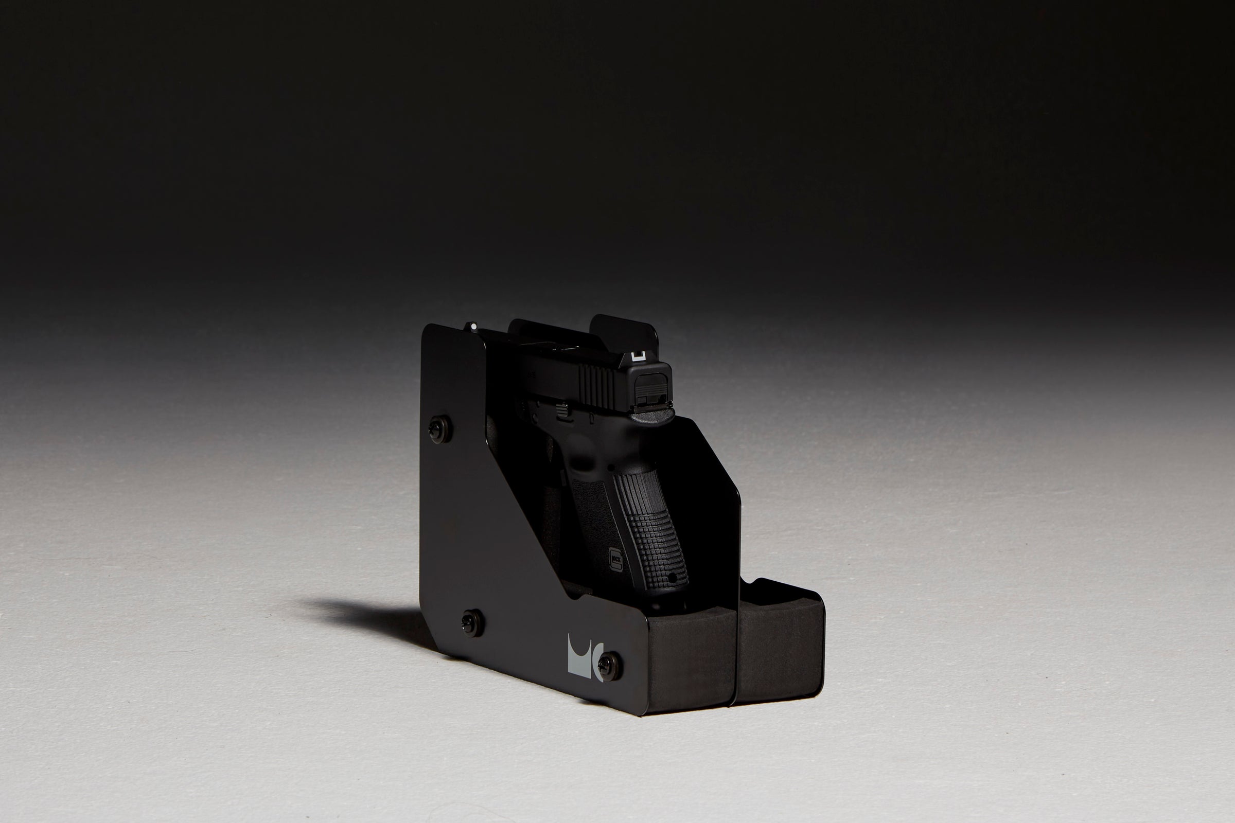 Pistol Holder in Black with Pistol
